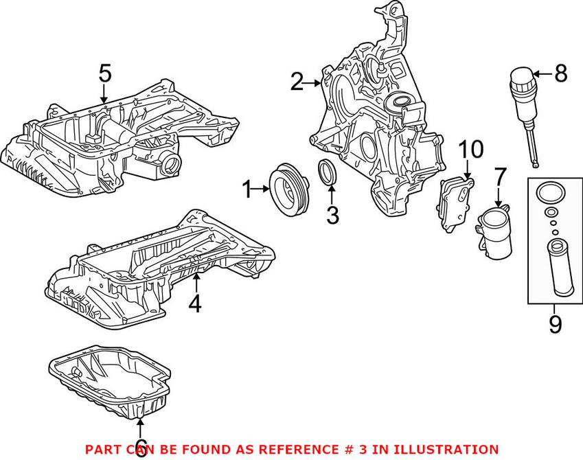 Mercedes Crankshaft Seal - Front 0239978447