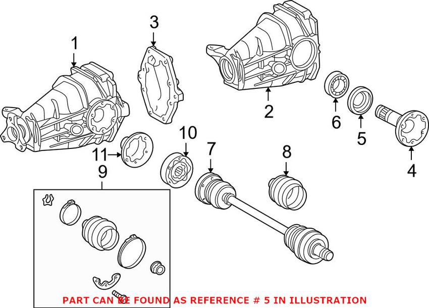 Mercedes Axle Seal - Rear 0259972647