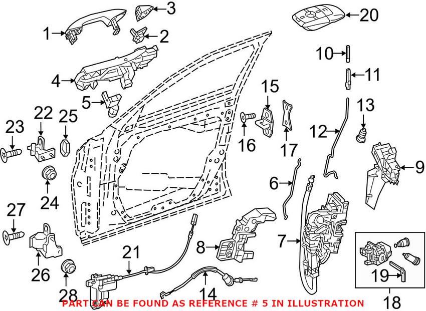 Mercedes Door Jamb Switch - Passenger Right 099820028328