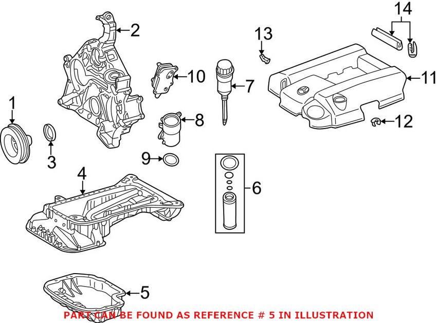 Mercedes Engine Oil Pan 1120100628