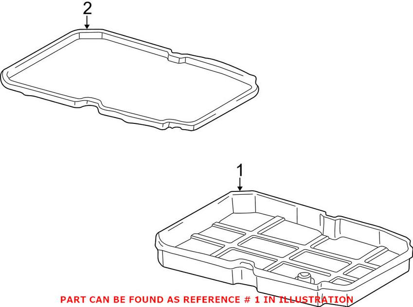 Mercedes Auto Trans Oil Pan (w/ Screw Plug) 1232700412