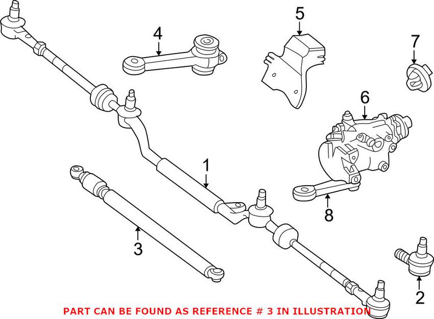 Mercedes Steering Damper 1244630432