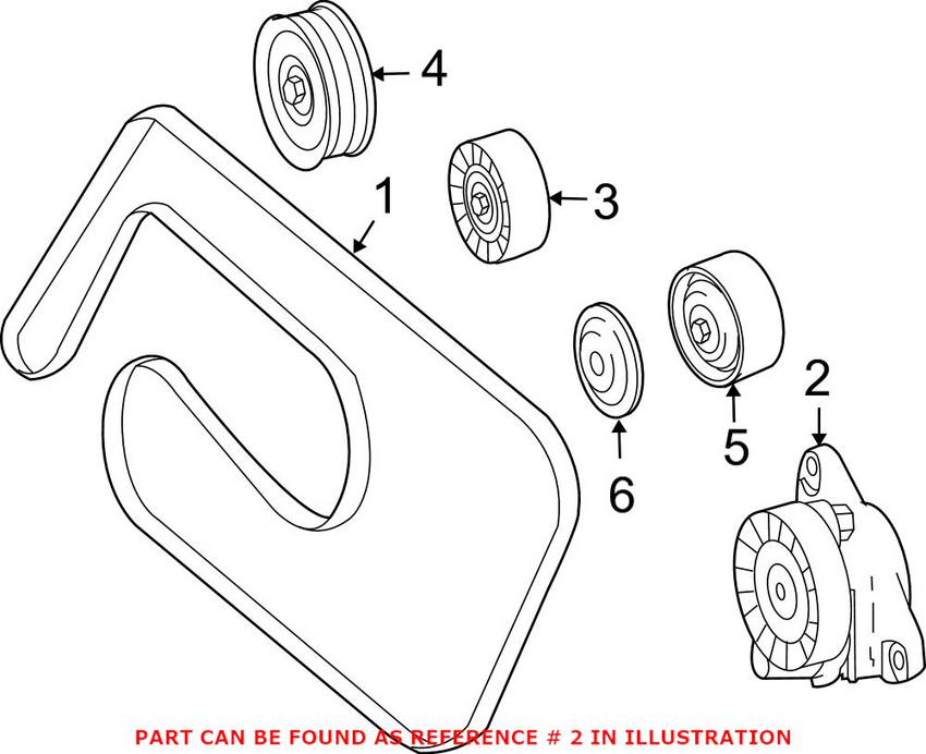 Mercedes Drive Belt Tensioner 1562000570