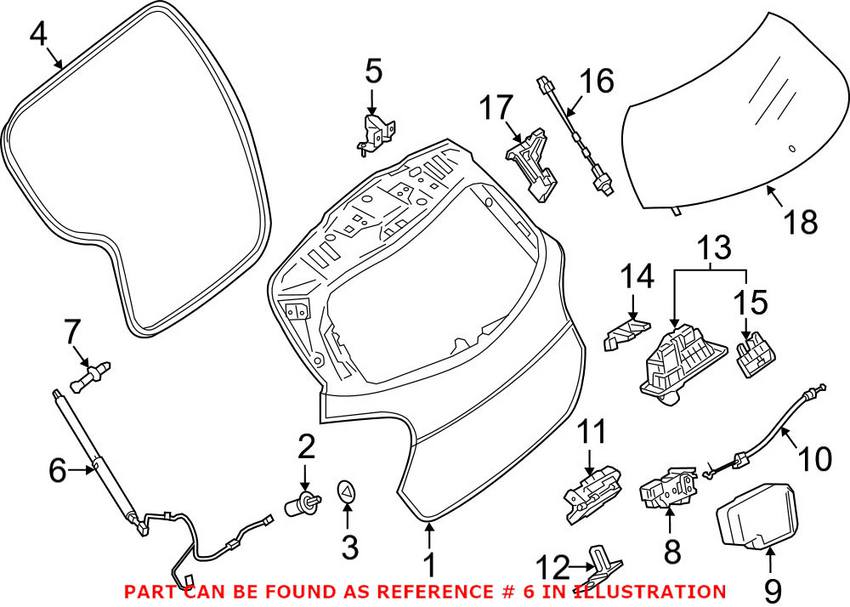 Mercedes Tailgate Pull Down Motor 1568900230