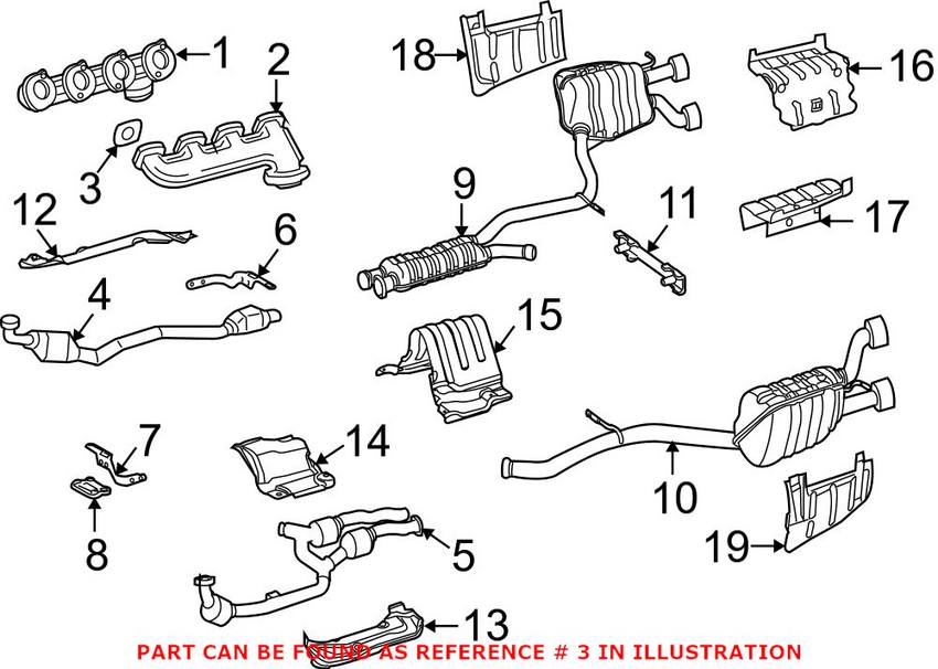 Mercedes Exhaust Manifold Gasket 1571420180