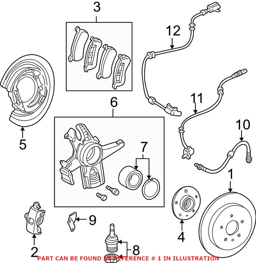 Mercedes Disc Brake Rotor - Rear (331mm)