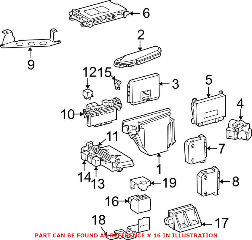 Mercedes Acceleration Sensor 1635420618 - Genuine Mercedes