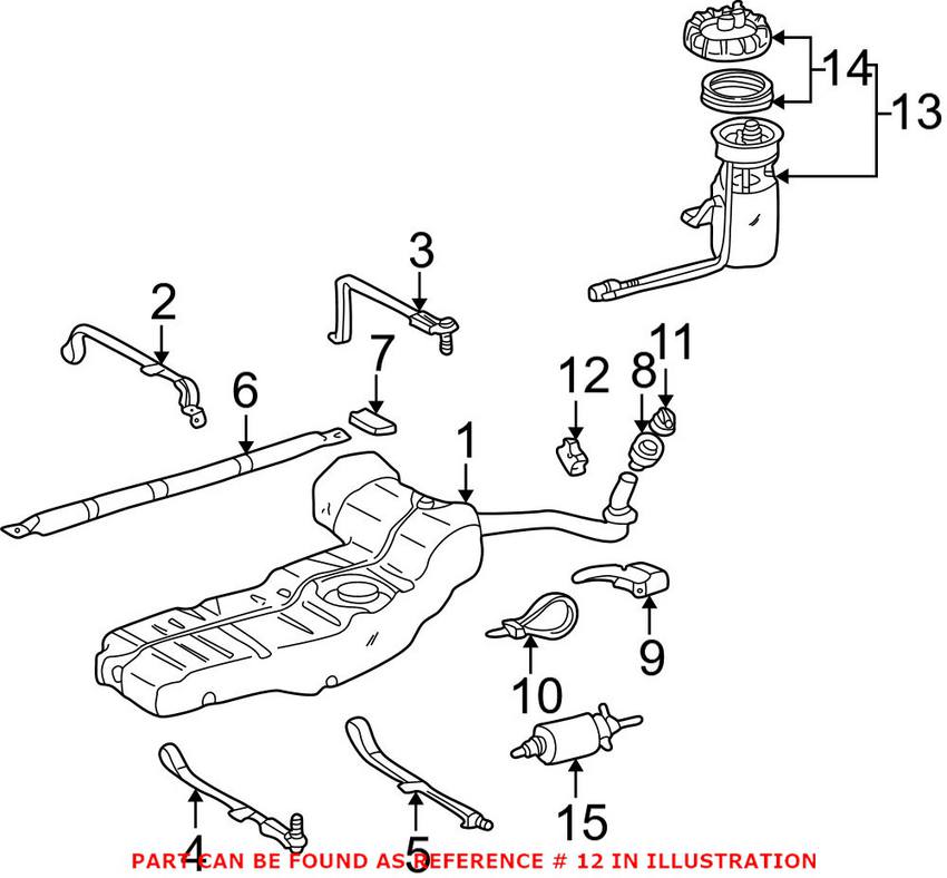 Mercedes Fuel Pressure Sensor 1635422818