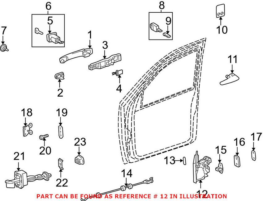 Mercedes Door Lock Vacuum Actuator 1637202935