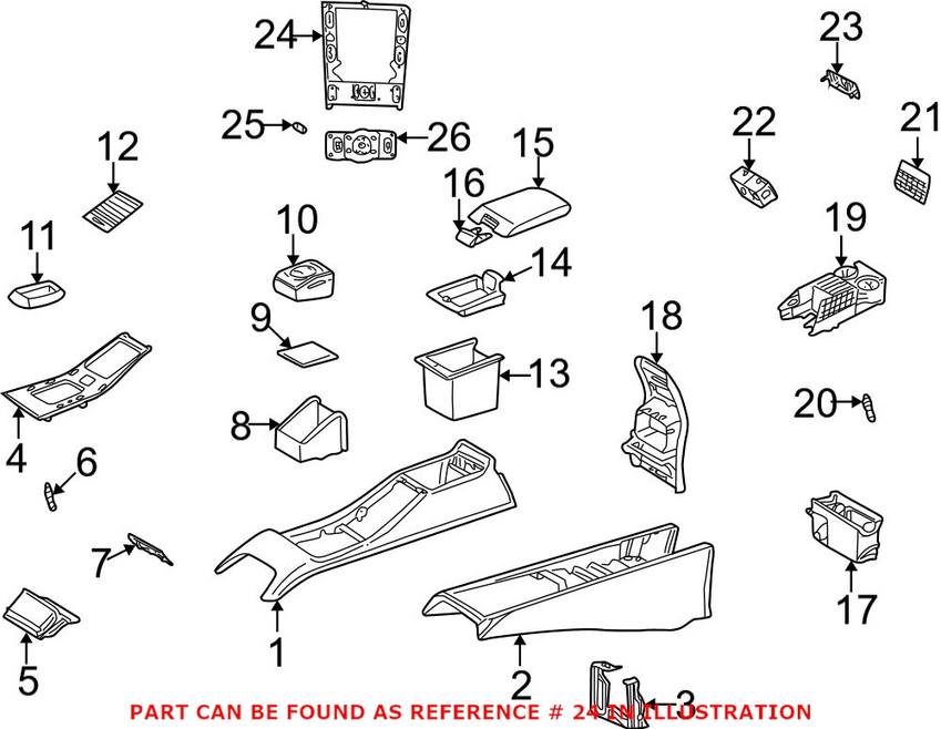 Mercedes Window Switchpack - Center 1638207110