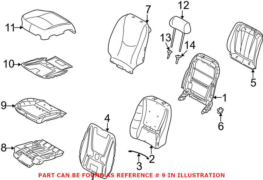 ✓MERCEDES W164 ML550 ML63 GL450 AMG SPORT FRONT SEAT CUSHION SET