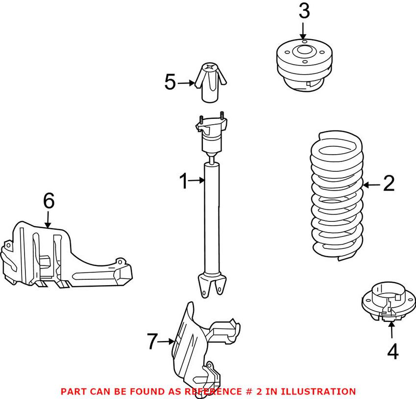 Mercedes Coil Spring - Rear 1643240204