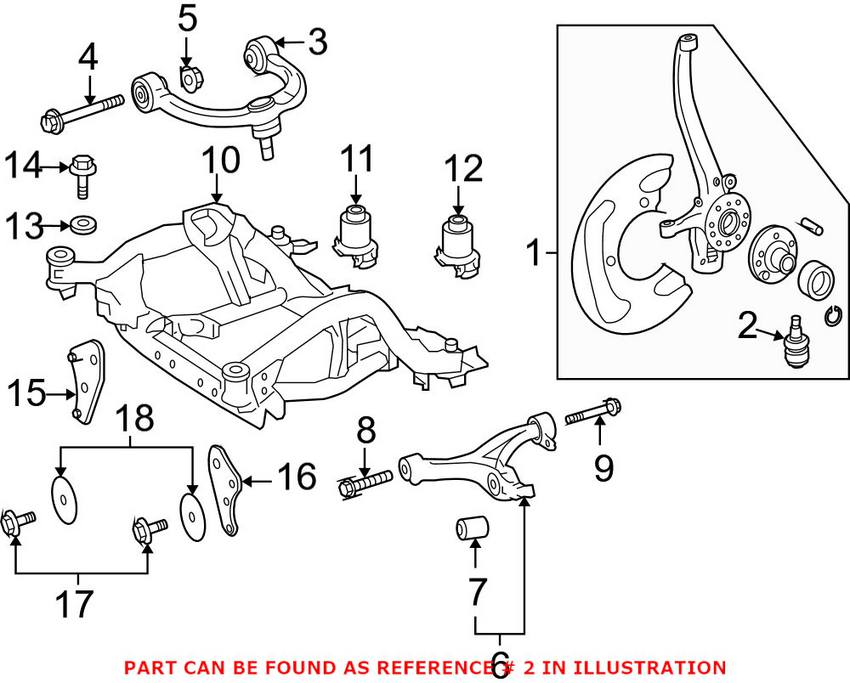 Mercedes Ball Joint - Front Lower 1643300935