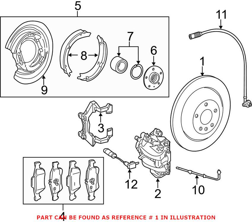 Mercedes Disc Brake Rotor - Rear (330mm)