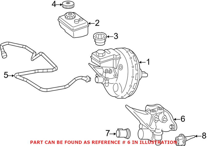 Mercedes Brake Master Cylinder 1644300401