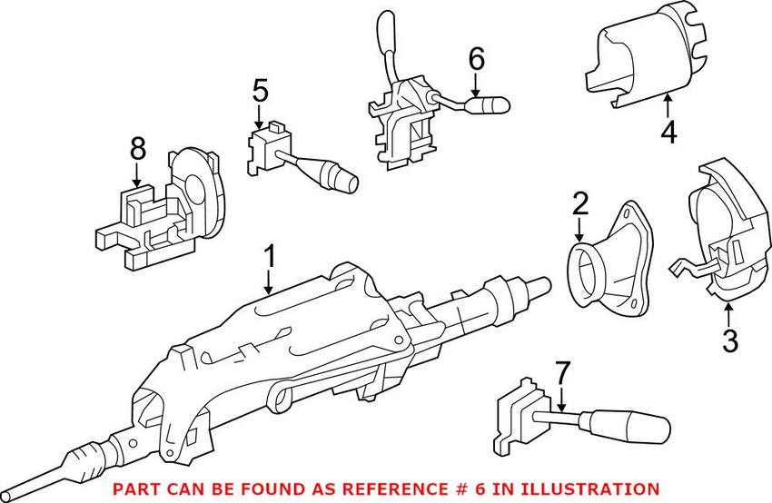 Mercedes Steering Column Switch (Gear Selector Switch and Cruise Control Switch) 1644400001