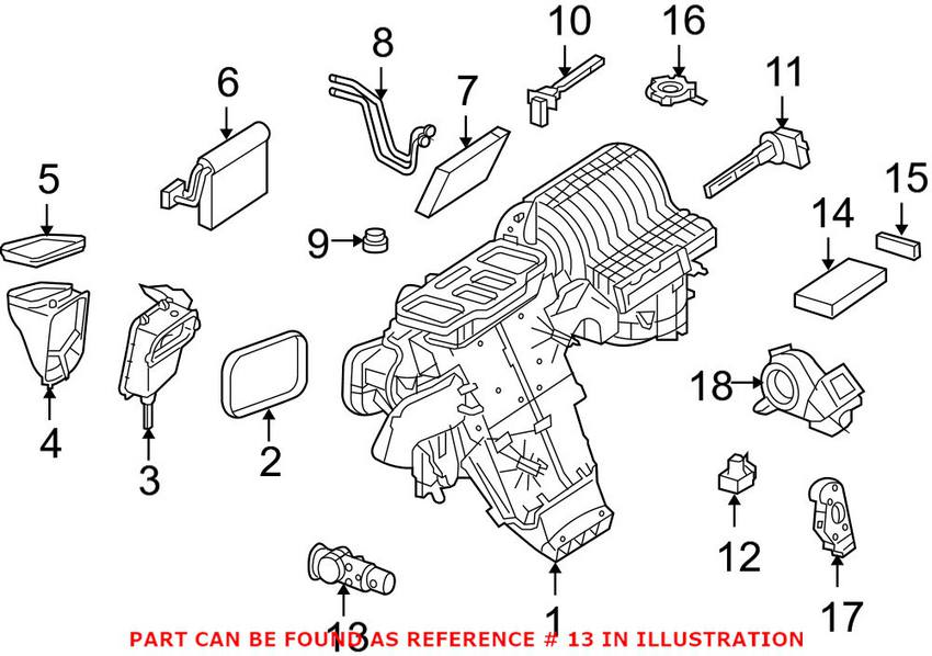 Mercedes A/C Expansion Valve 1648300084