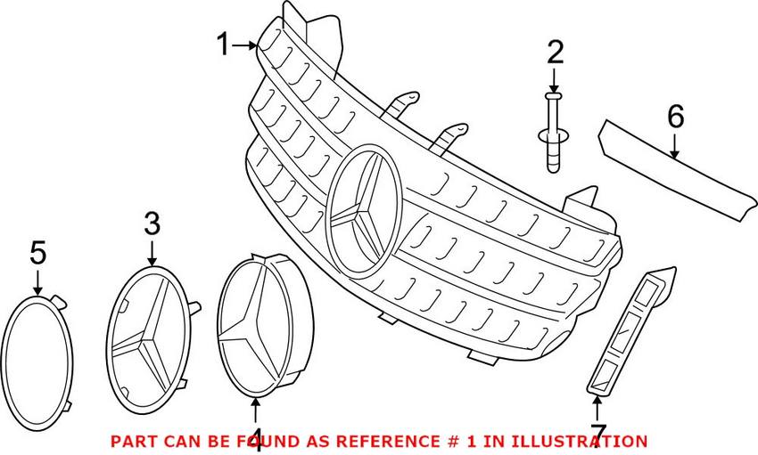 Grille - Front Upper (Without Prox Crui)