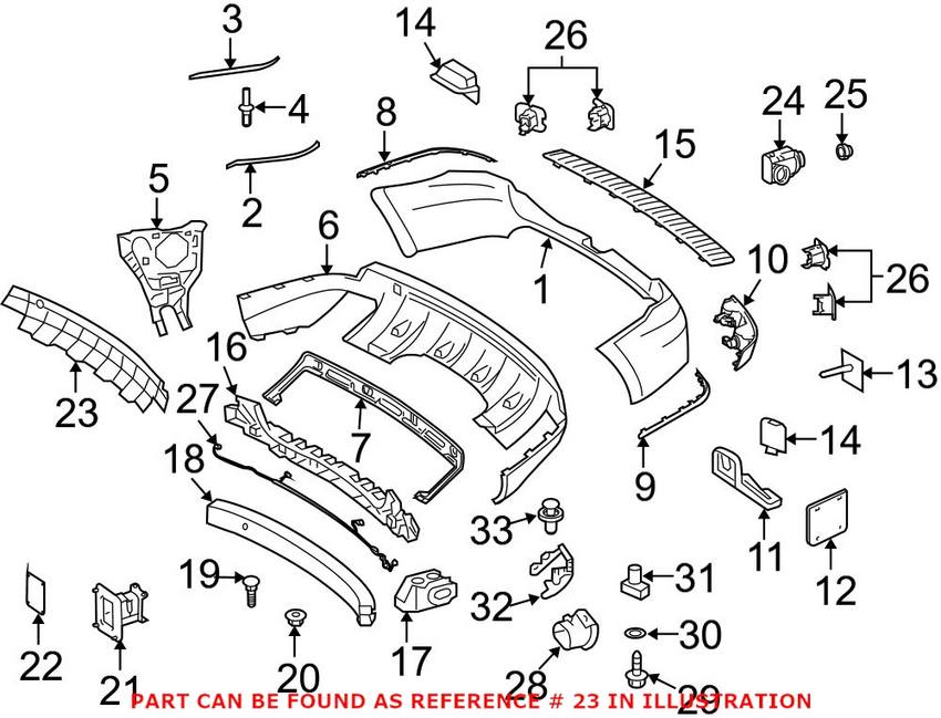 Mercedes Bumper Guard - Rear Lower 1648852422