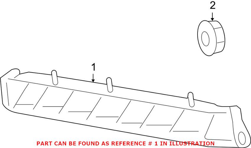 Mercedes Daytime Running Light - Passenger Side (LED) 1649060451