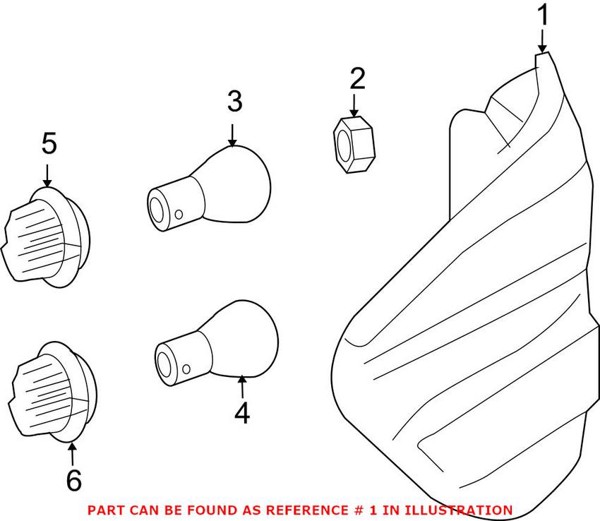 Mercedes Tail Light Assembly - Driver Side 1649060700