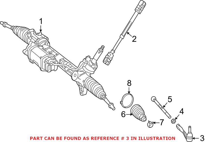 Mercedes Tie Rod End - Front Outer 1663300403