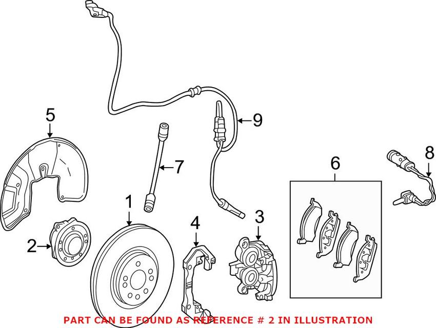 Mercedes Wheel Bearing and Hub Assembly - Front 1663340006