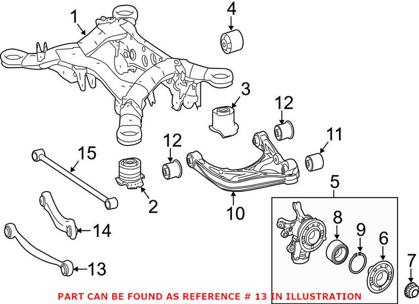 Mercedes Suspension Control Arm - Rear 1663500306