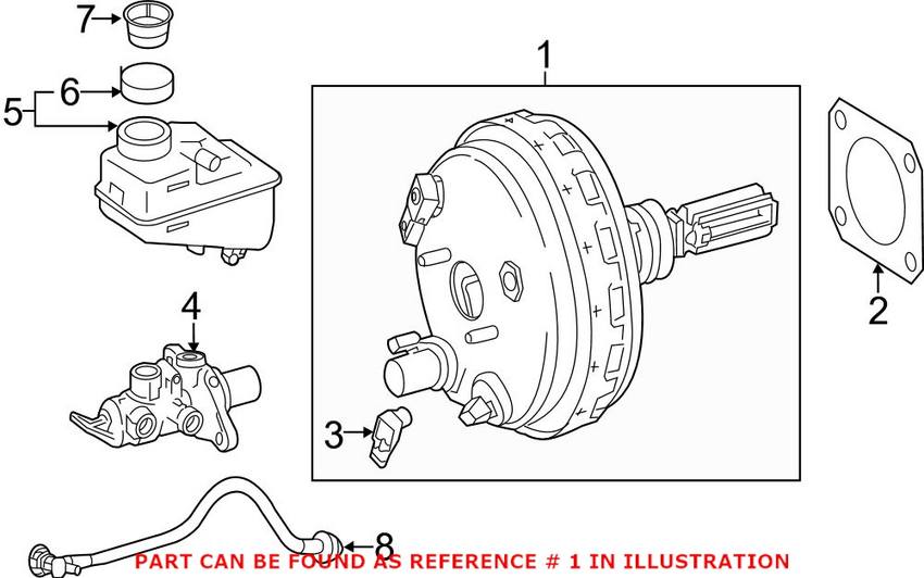 Mercedes Power Brake Booster 1664301030