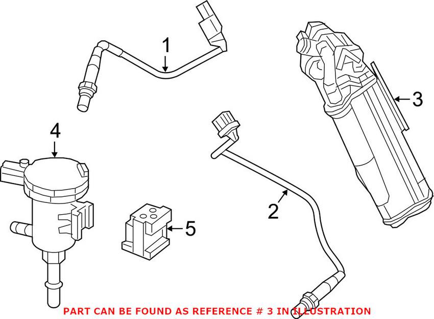 Mercedes Vapor Canister 1664702000