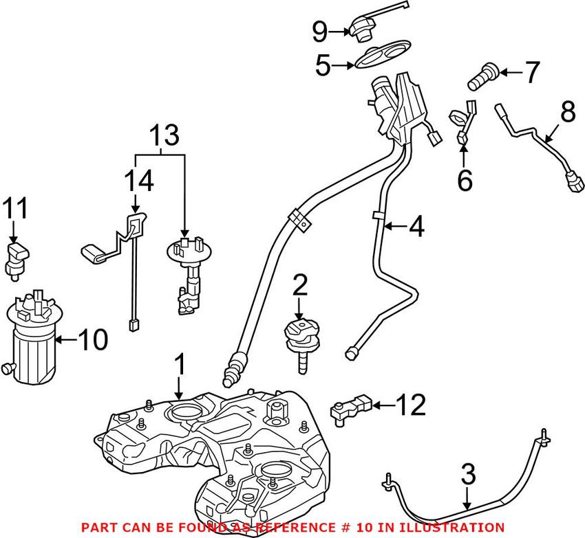 Mercedes Electric Fuel Pump - Passenger Right 1664702994