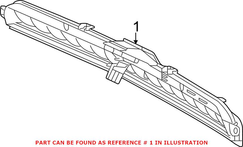 Mercedes Center High Mount Stop Light - Rear 1668200056