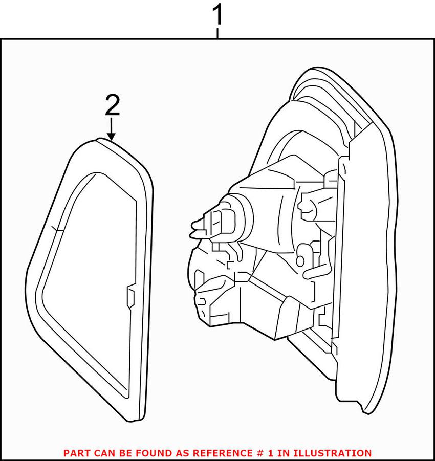 Mercedes Back Up Light Assembly - Rear Driver Left 1669065902