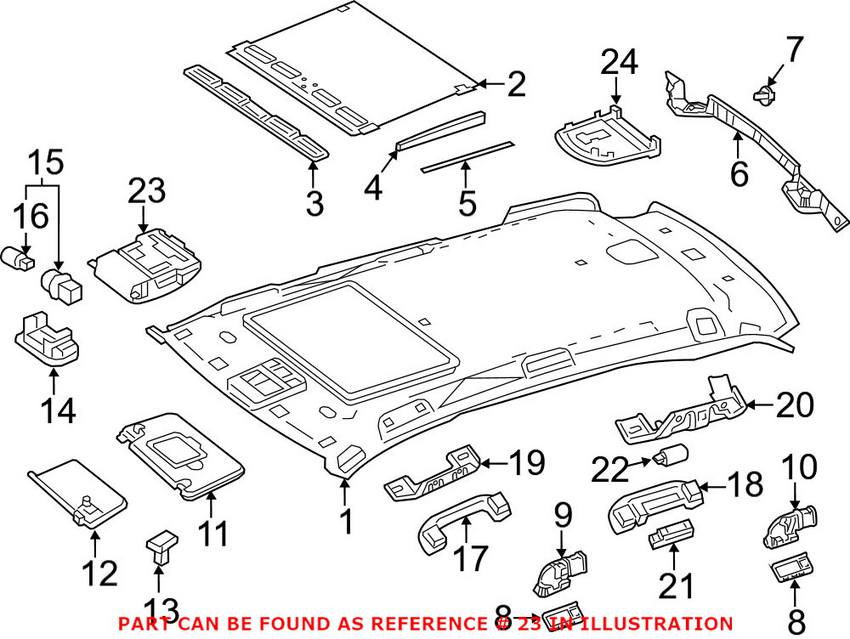 Mercedes Reading Light 16690668027E94