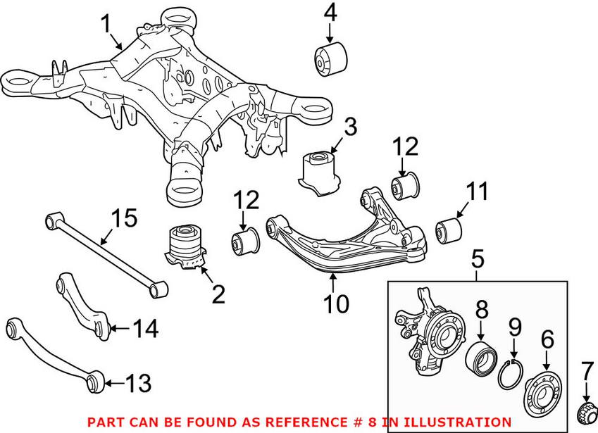 Mercedes Wheel Bearing - Rear 1669810006