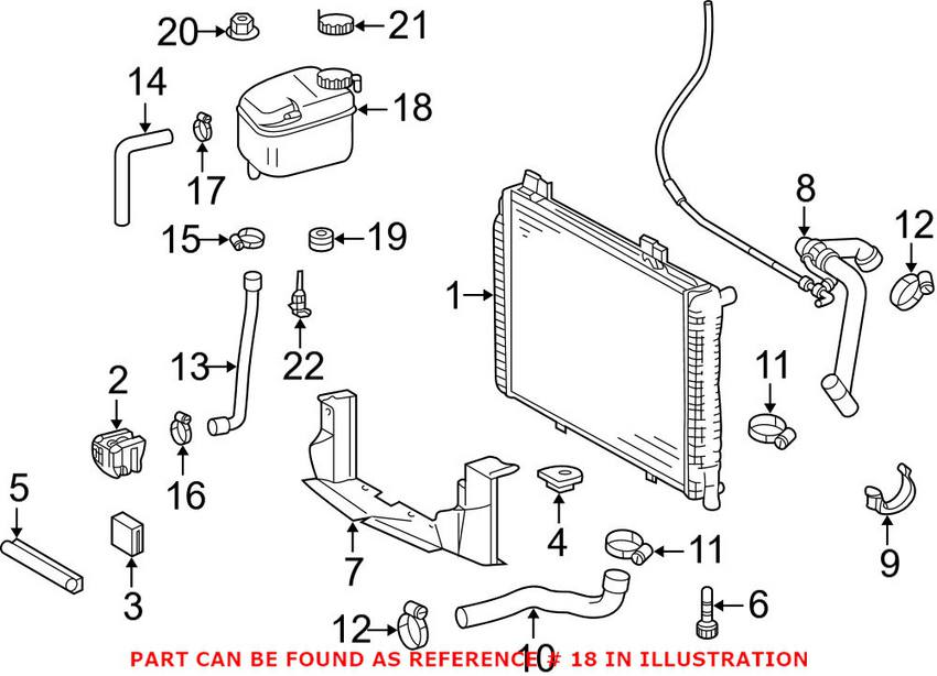 Mercedes Expansion Tank 1705000349