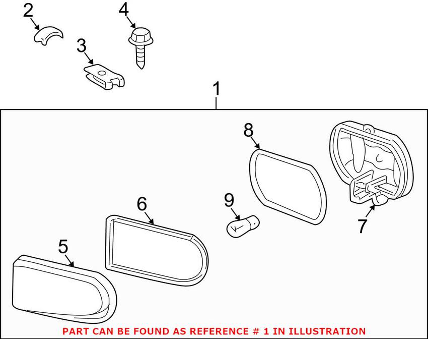 Mercedes Foglight Assembly - Driver Side 170820015664