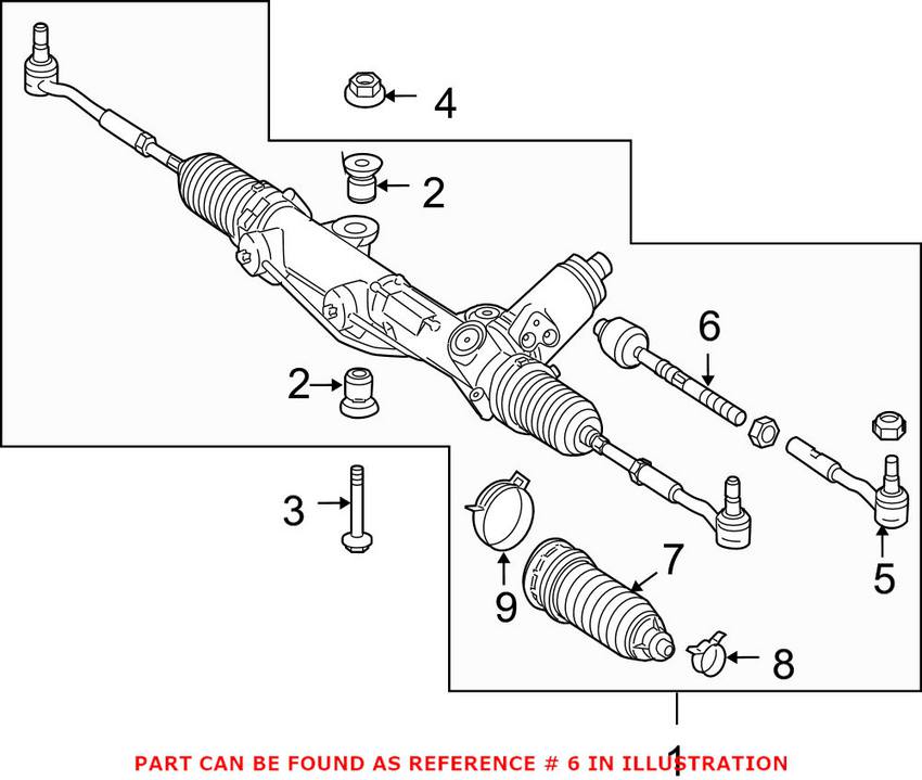 Mercedes Tie Rod - Front Inner 1713380015