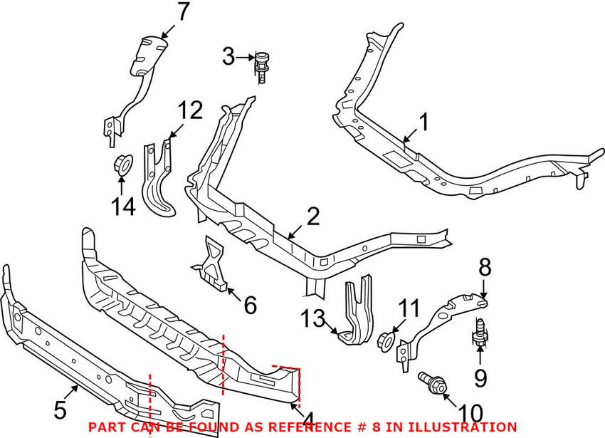 Mercedes Headlight Bracket - Driver Left 1716203114