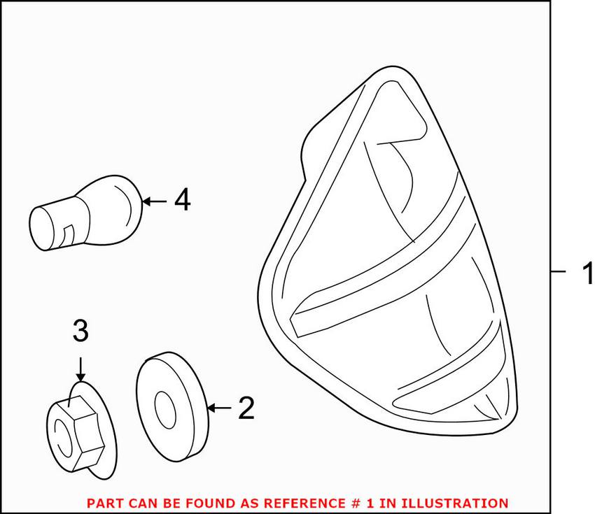 Mercedes Tail Light Assembly - Driver Side 1718200364