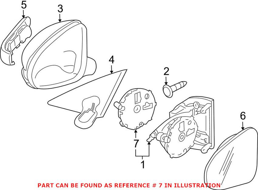 Mercedes Side Mirror Motor 1718200942