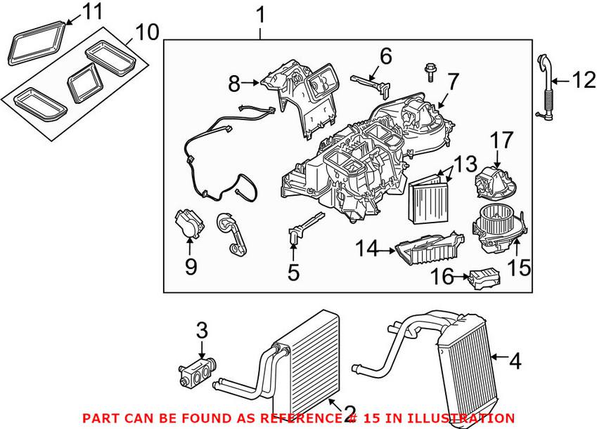 Mercedes Heater Fan Motor 1718350004