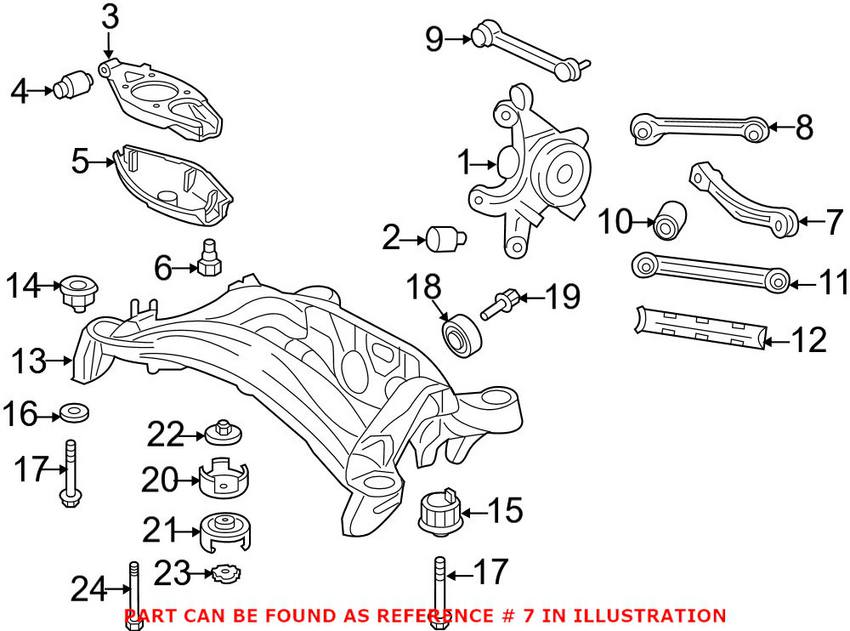 Mercedes Suspension Strut Rod - Rear Passenger Right 1723500206