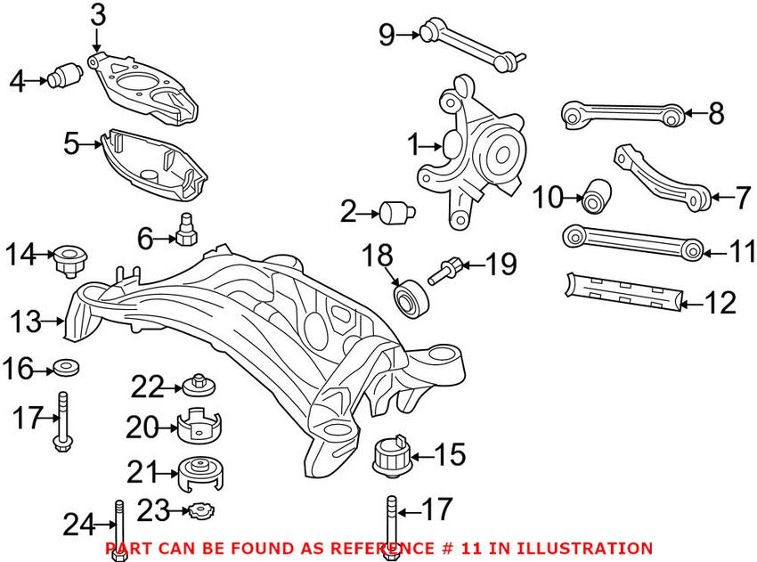 Mercedes Suspension Control Arm - Rear 1723500306