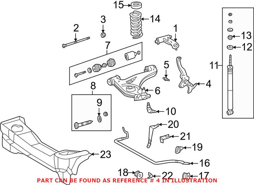 Mercedes Steering Knuckle - Driver Side 2023300020