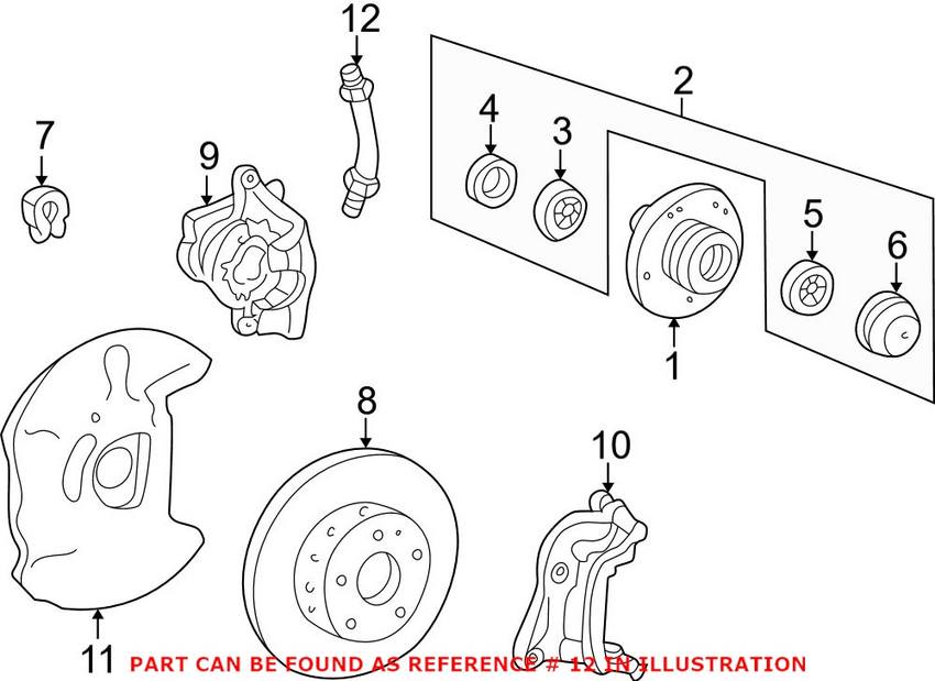 Mercedes Brake Hose - Front 2024200148