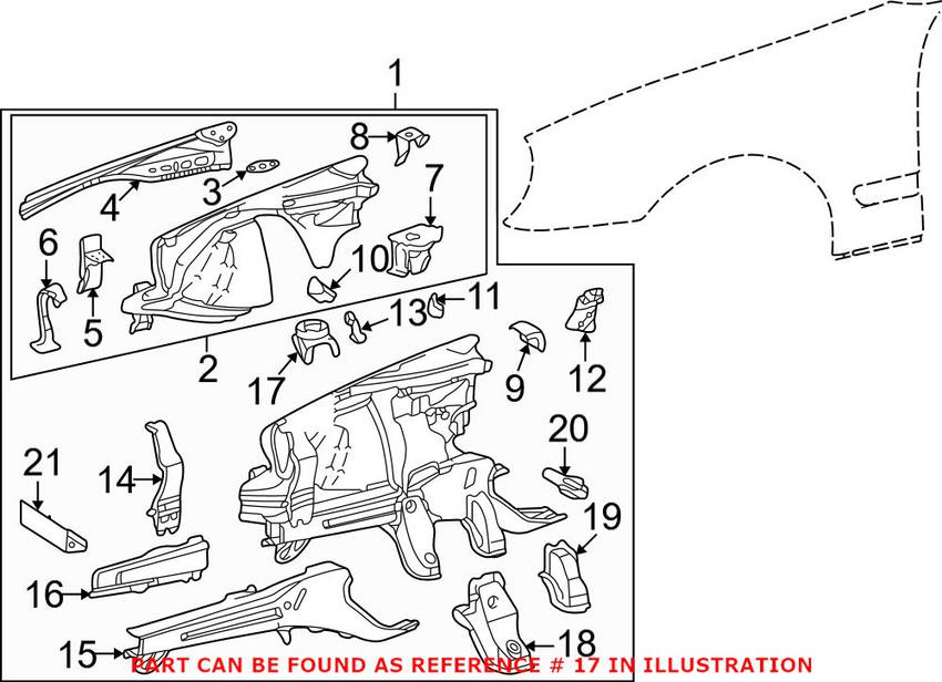 Mercedes Coil Spring Perch - Front Driver Side Upper 2026260119