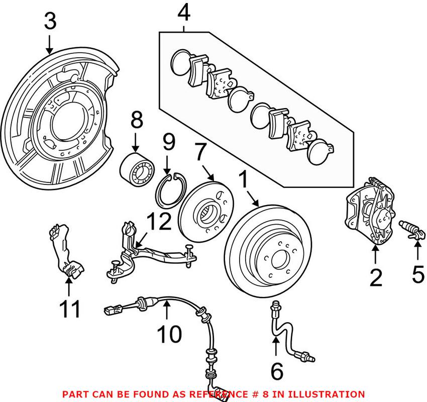 Mercedes Wheel Bearing - Rear 2029810127