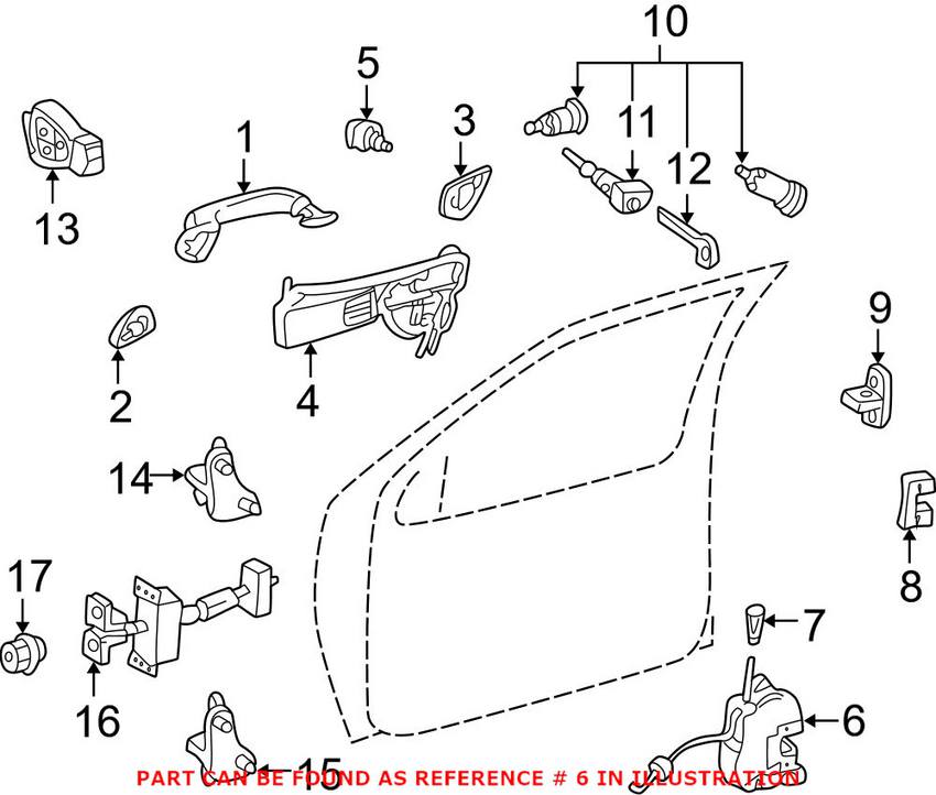 Mercedes Door Lock Actuator - Front Driver Side 2037200135