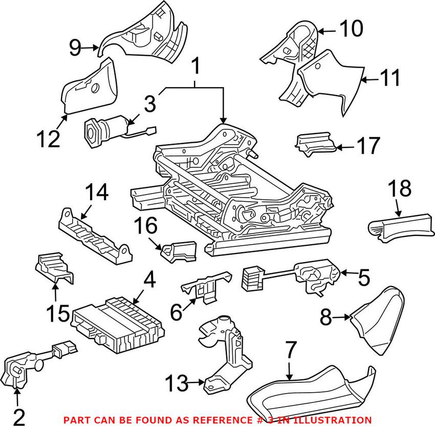 Mercedes Seat Adjustment Motor 2038201242